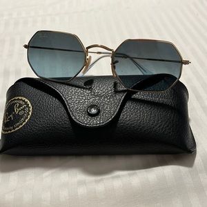 Ray Ban sunglasses blue tint Octagon